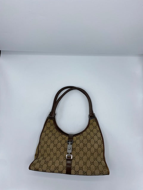 Gucci Canvas Monogram Vintage Jackie Bag