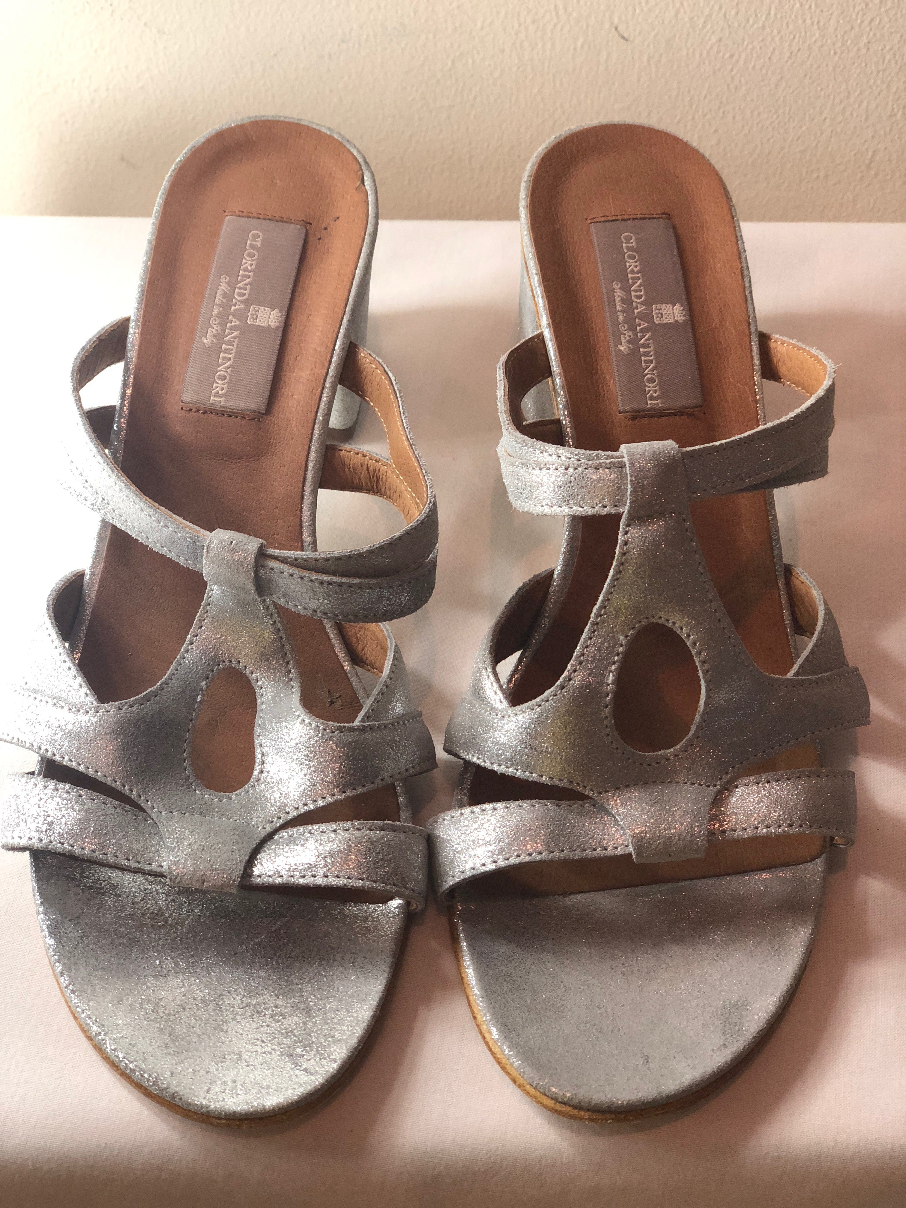 Clorinda Antinori Silver Sandals