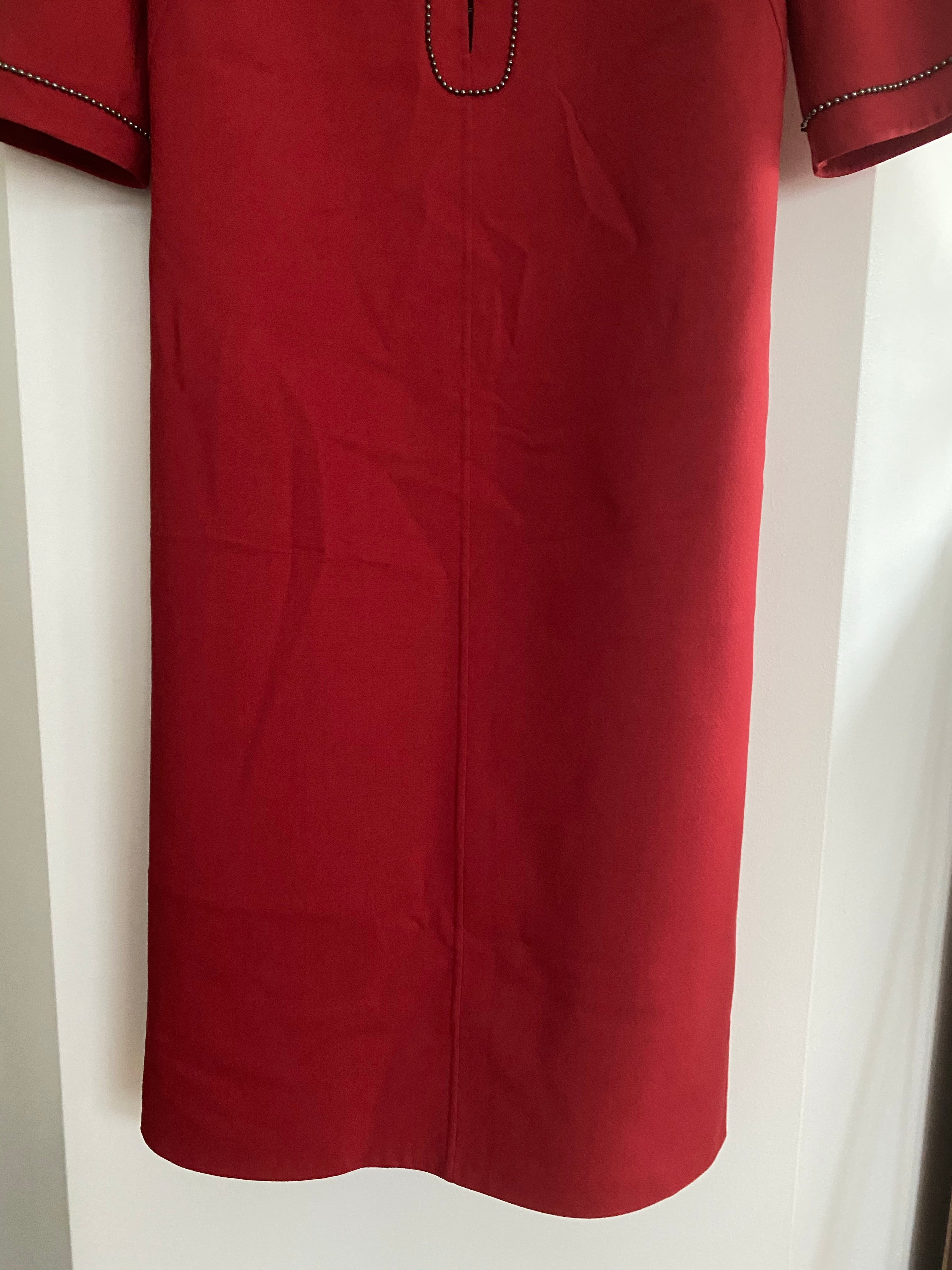 Bottega Veneta Red Wool Dress