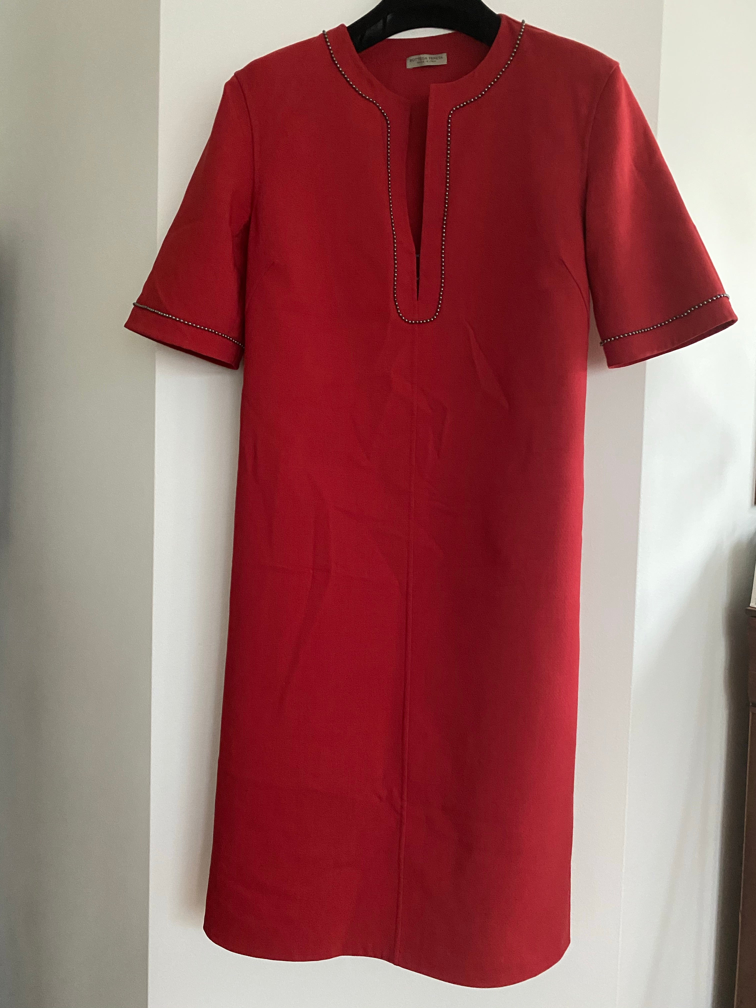 Bottega Veneta Red Wool Dress