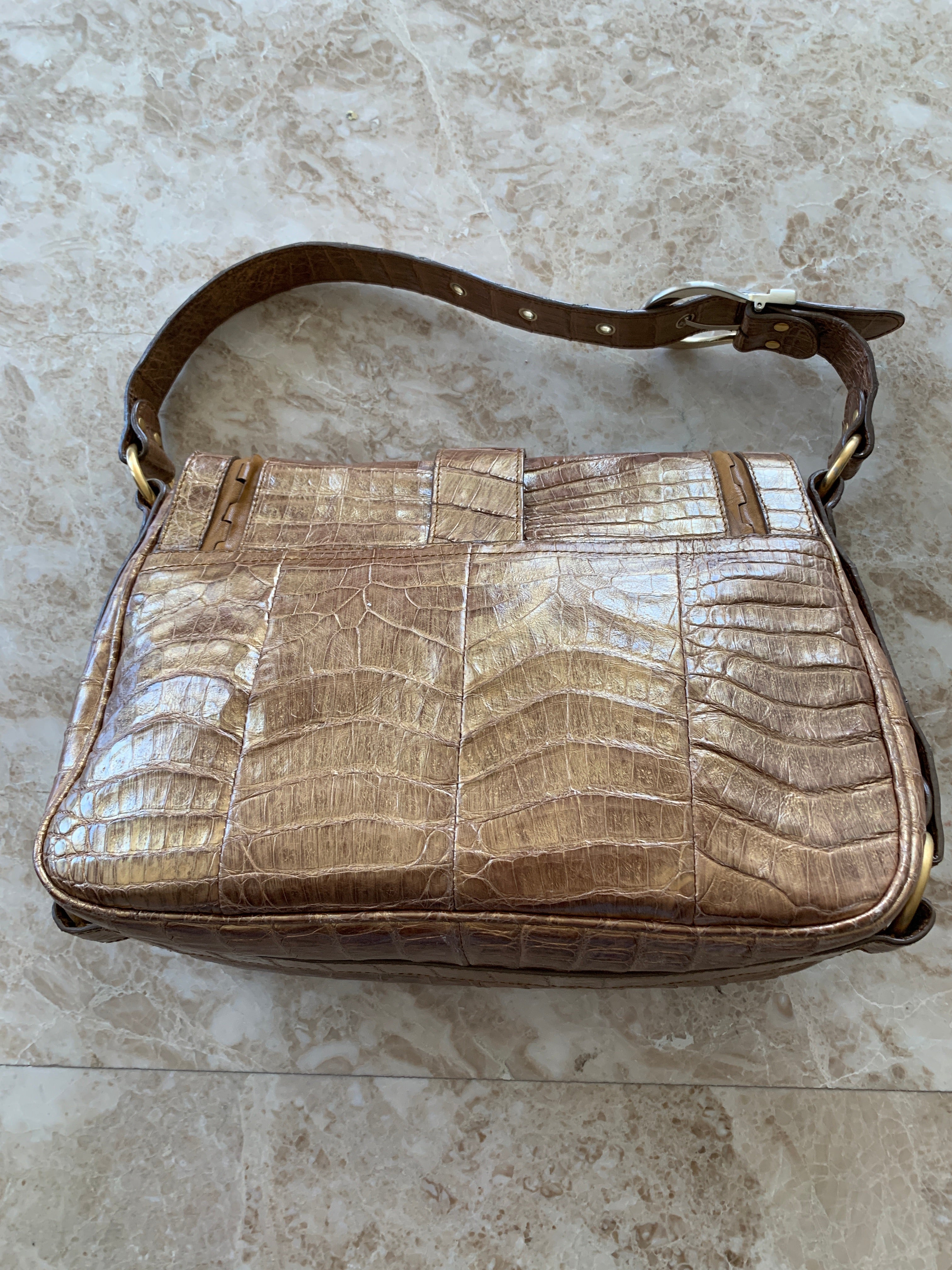 Dior Gaucho bag in alligator