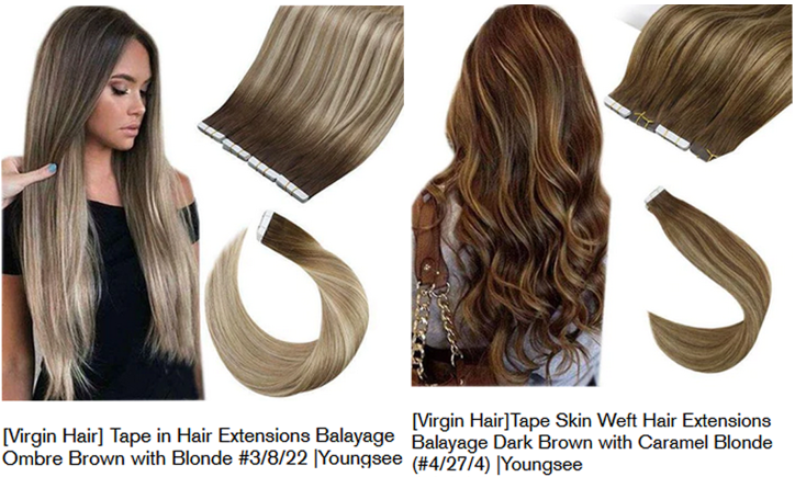 Youngsee balayage tape in hair extensions