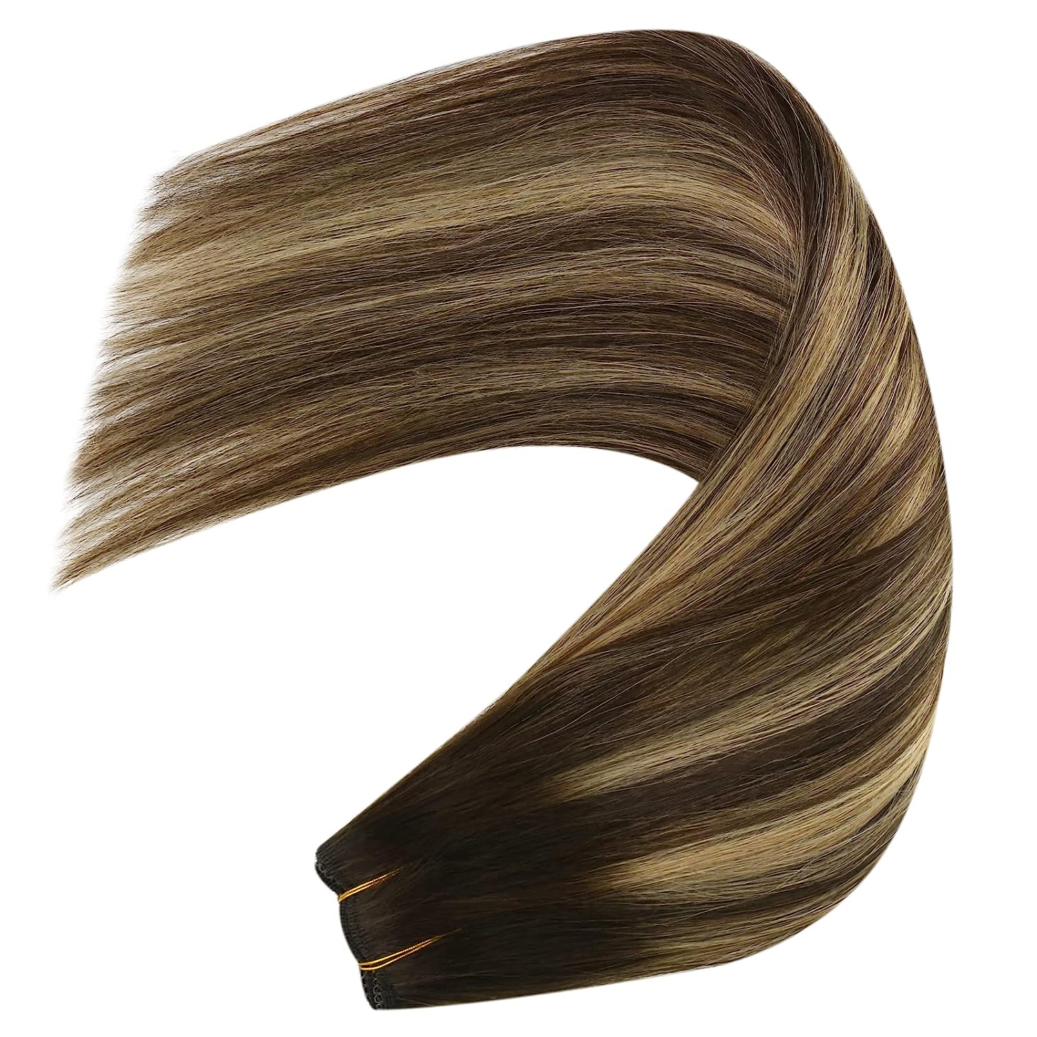 Wire Hair Extensions Balayage Dark Brown Highlight Blonde #4/27/4 |Youngsee