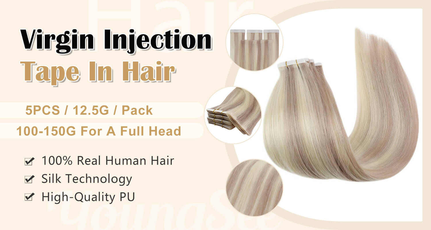 virgin injection tape in hair extensions