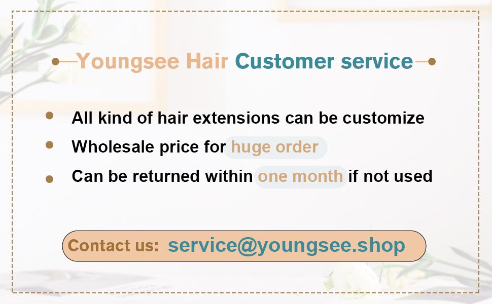 youngsee hair customer service