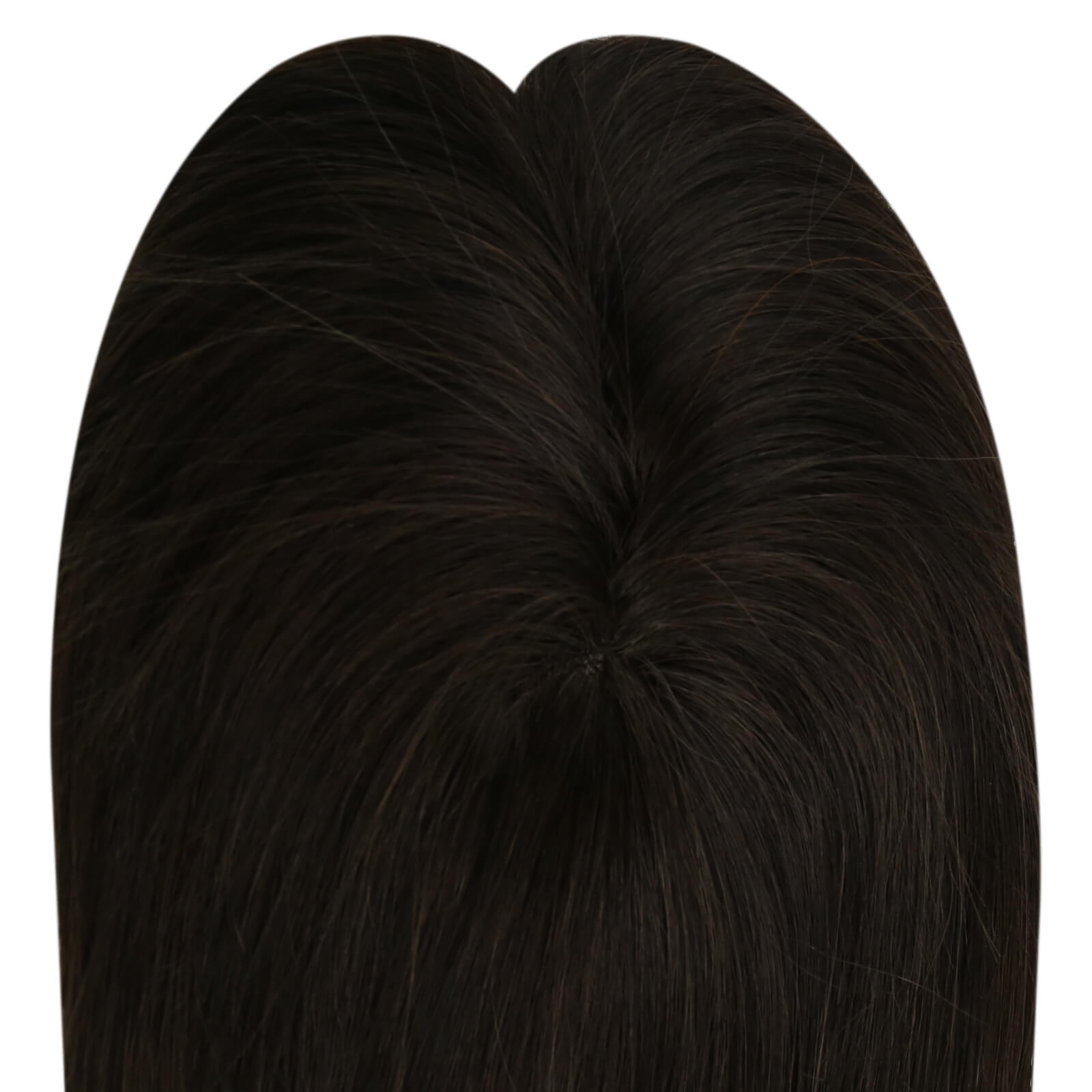 Topper Hair Pieces 100% Human Hair For Women Darkest Brown #2-3*5 inch |Youngsee