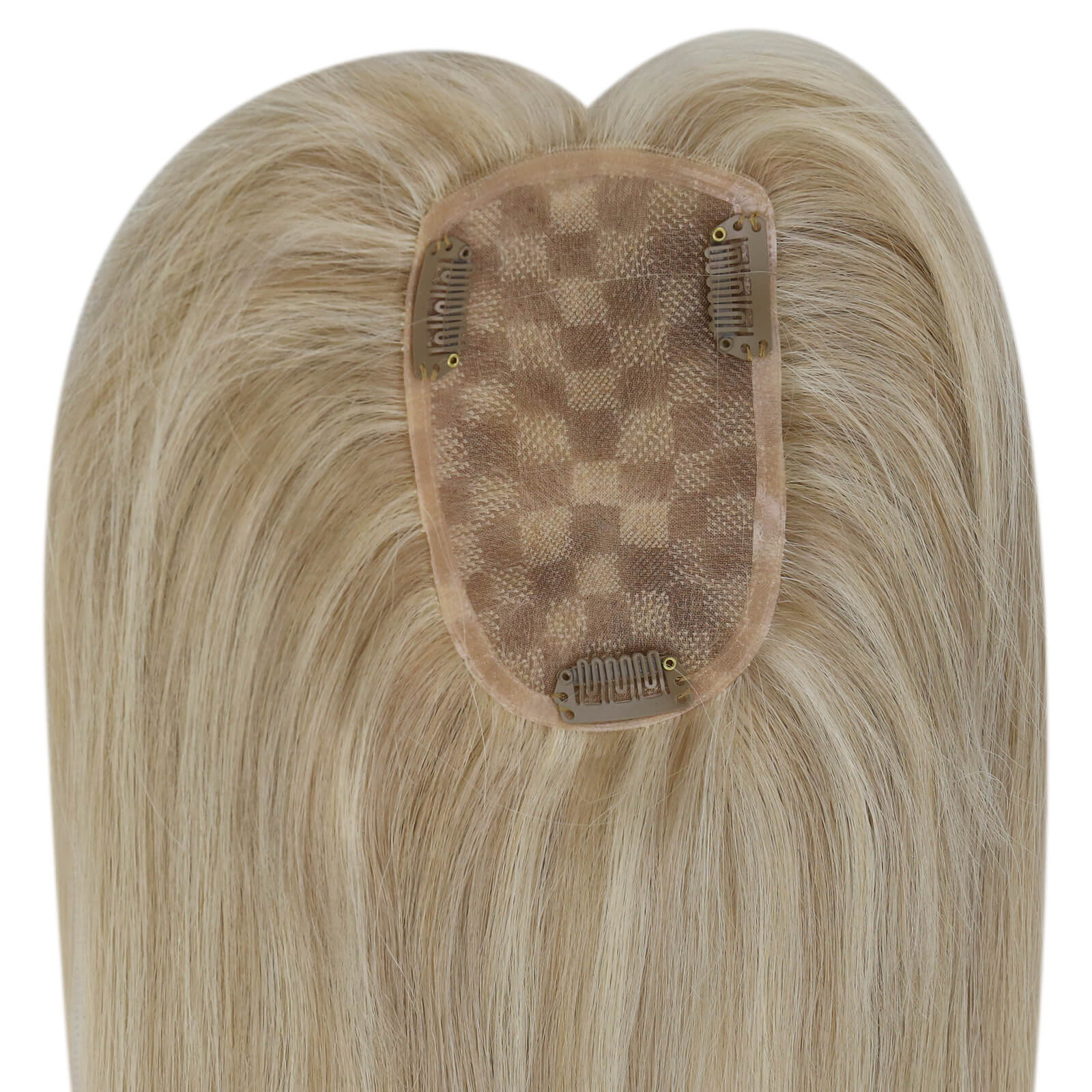 Topper Hair Pieces Remy Hair For Women Highlight Blonde #P18/613-3*5 inch |Youngsee