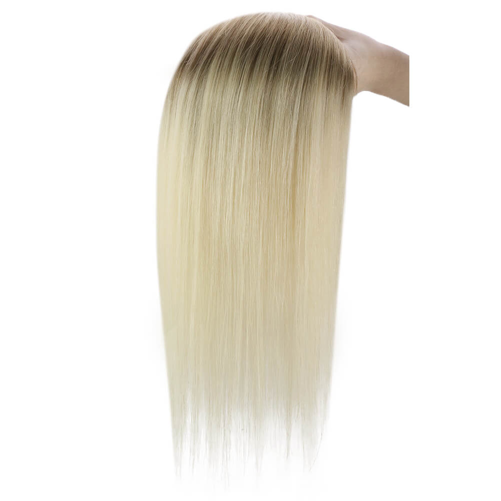 Topper Hair Pieces Topper Hair Ombre Brown to Blonde #T10/613-5*5 inch |Youngsee