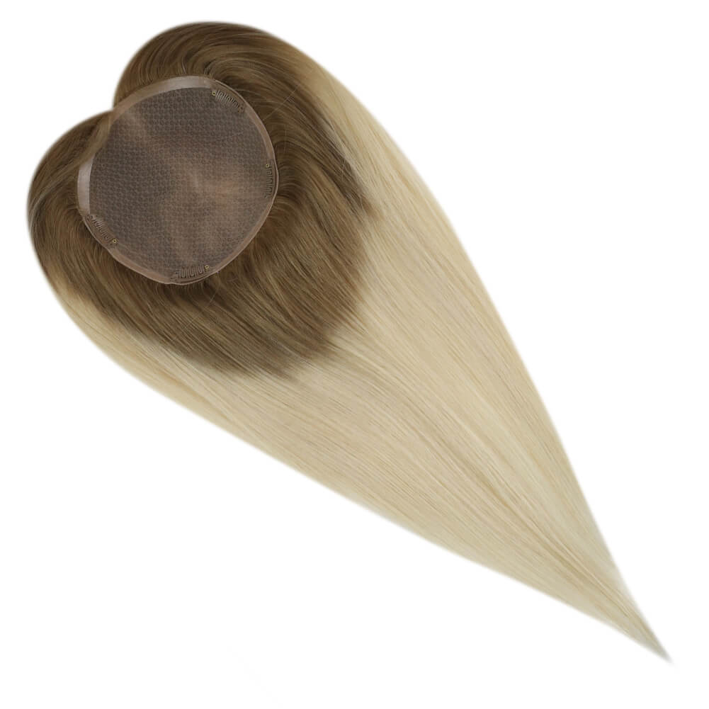 Topper Hair Pieces Topper Hair Ombre Brown to Blonde #T10/613-5*5 inch |Youngsee