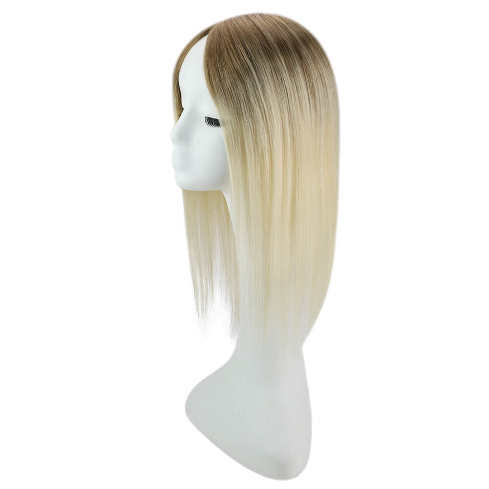 Topper Hair Pieces Topper Hair Ombre Brown to Blonde #T10/613-5*5 inch |Youngsee