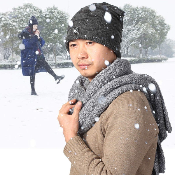 Adult Rechargeable Winter Heated Fleece Hat
