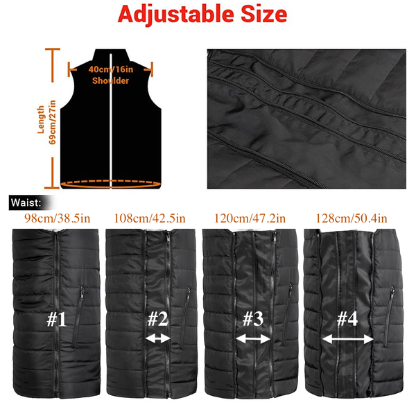 Battery Heated Vest For Men 8