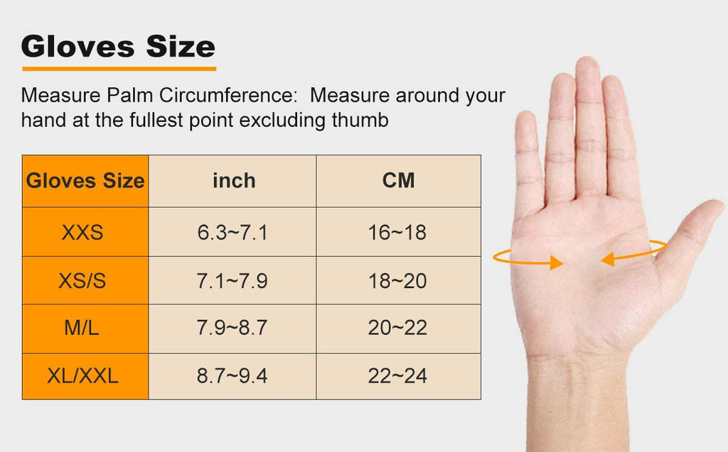 thin heated gloves size