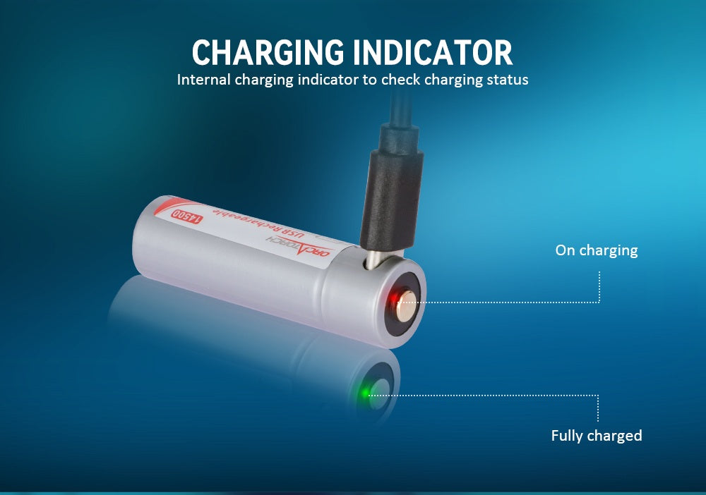 OrcaTorch D560 Dive Light Charging indicator