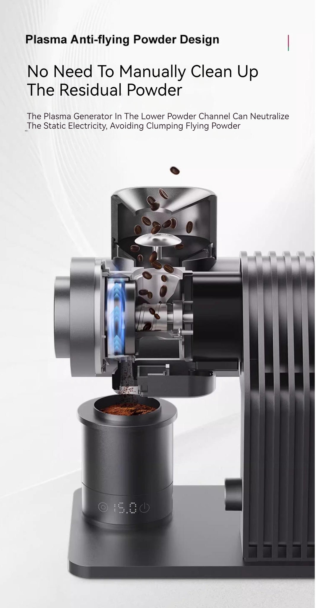 Barsetto E6 Professional Coffee Grinder 64MM Titanium Plated Cutterhead Hand Brewed Coffee Espresso Coffee Grinder