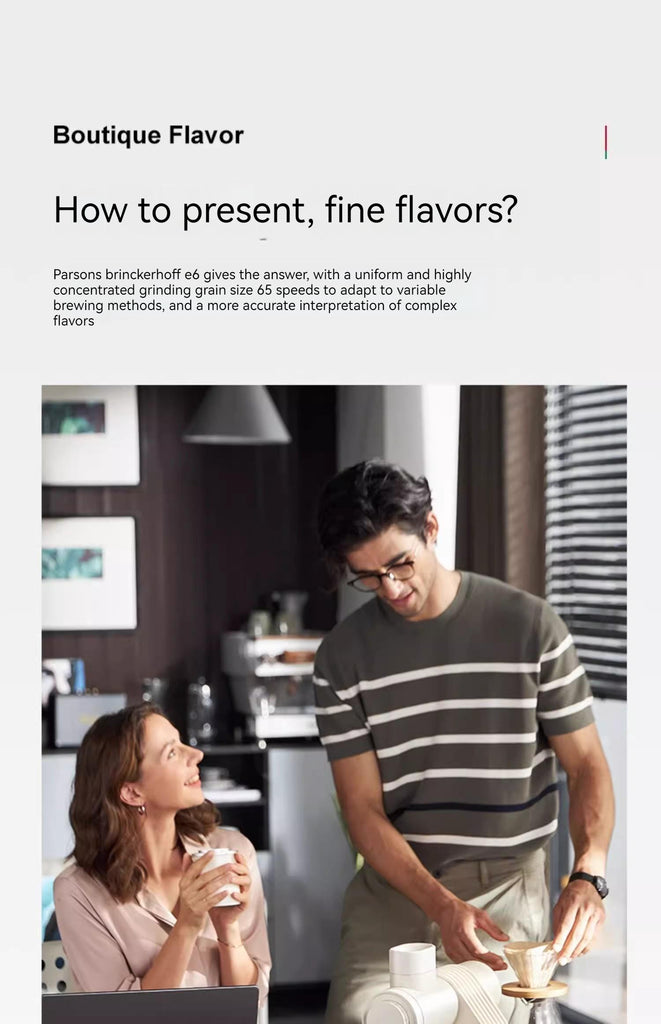 Barsetto E6 Professional Coffee Grinder 64MM Titanium Plated Cutterhead Hand Brewed Coffee Espresso Coffee Grinder