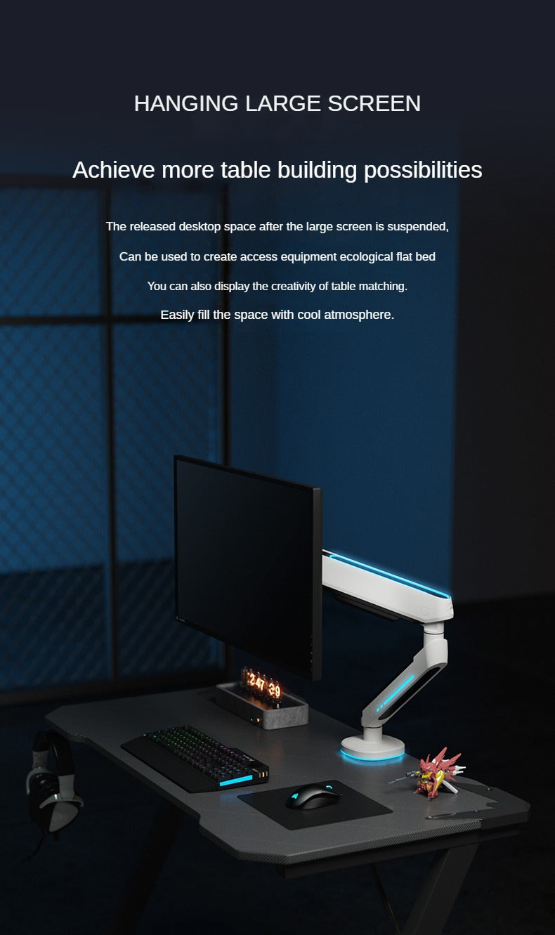 Brateck Computer Monitor Bracket arm Desktop Desktop Raised Bracket RGB Cyberstand Arm E700