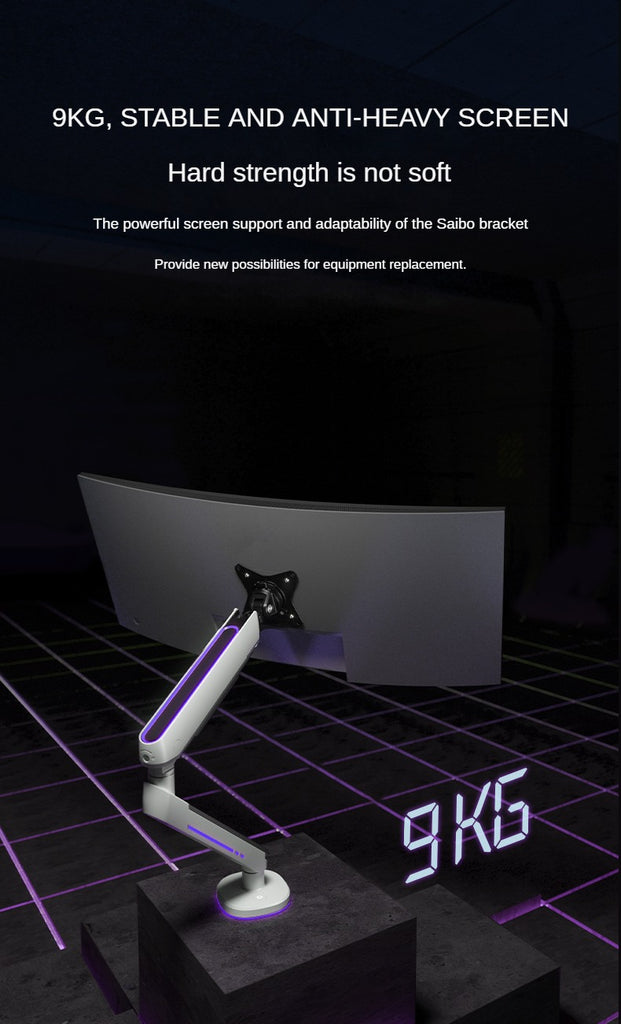 Brateck Computer Monitor Bracket arm Desktop Desktop Raised Bracket RGB Cyberstand Arm E700