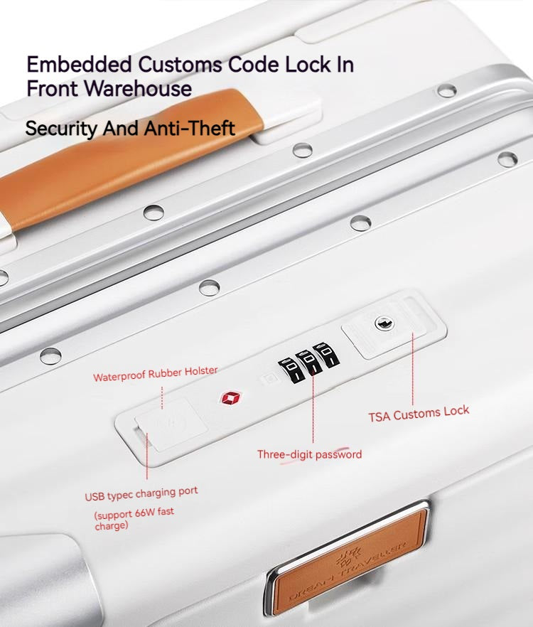 O9 O-Nine Dream traveller before the opening luggage universal wheel wide trolley suitcase multifunctional trolley case men and women boarding boxes AL2230-3 (2)