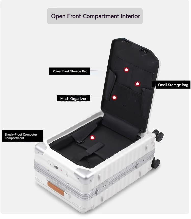 O9 O-Nine Dream traveller before the opening luggage universal wheel wide trolley suitcase multifunctional trolley case men and women boarding boxes AL2230-3 (2)