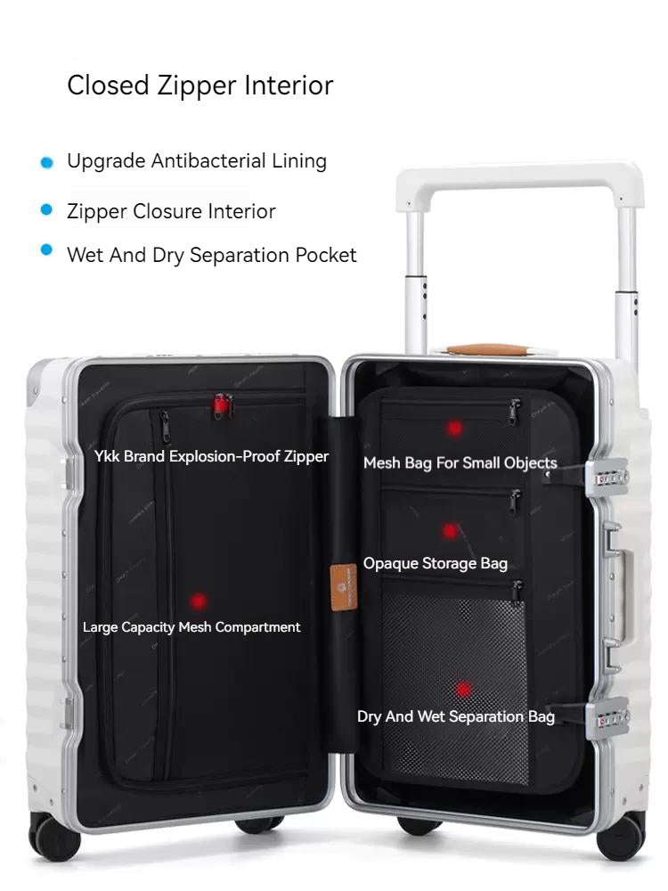 O9 O-Nine Dream traveller before the opening luggage universal wheel wide trolley suitcase multifunctional trolley case men and women boarding boxes AL2230-3 (2)