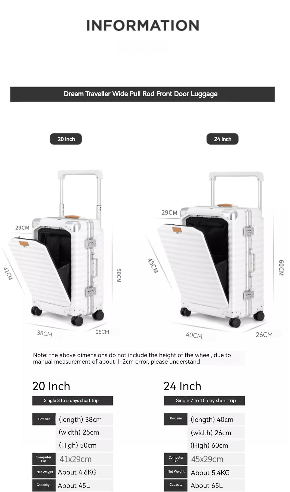 O-NineDreamTravellerAL2230luggage,wide-wheeledtrolleysuitcasewithmultifunctionaltrolleycaseformenwom_fix1687068134