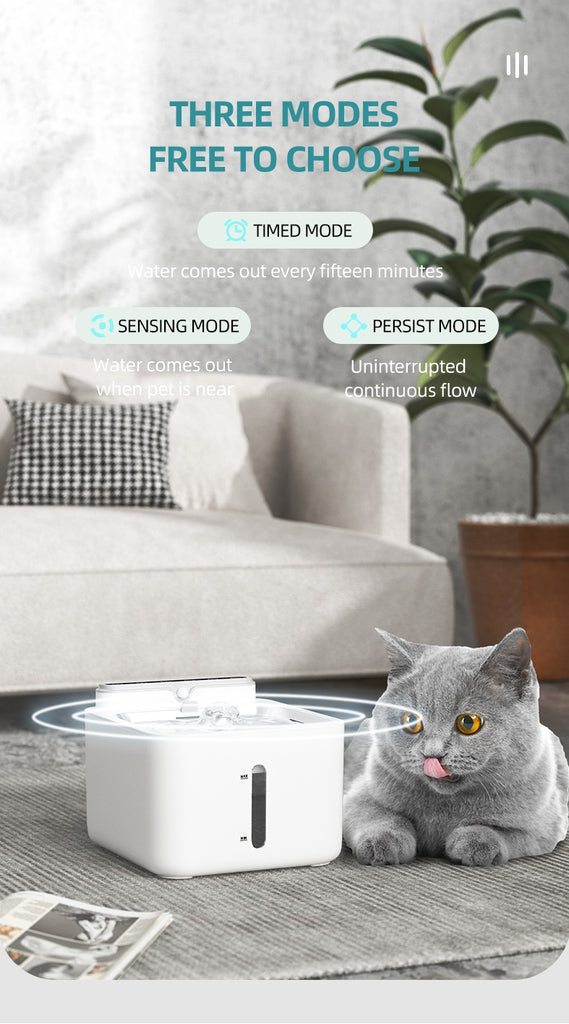 V2com Pet Wireless Water Dispenser Intelligent Induction Water Charging Portable Mobile Outdoor Cat Water Dispenser