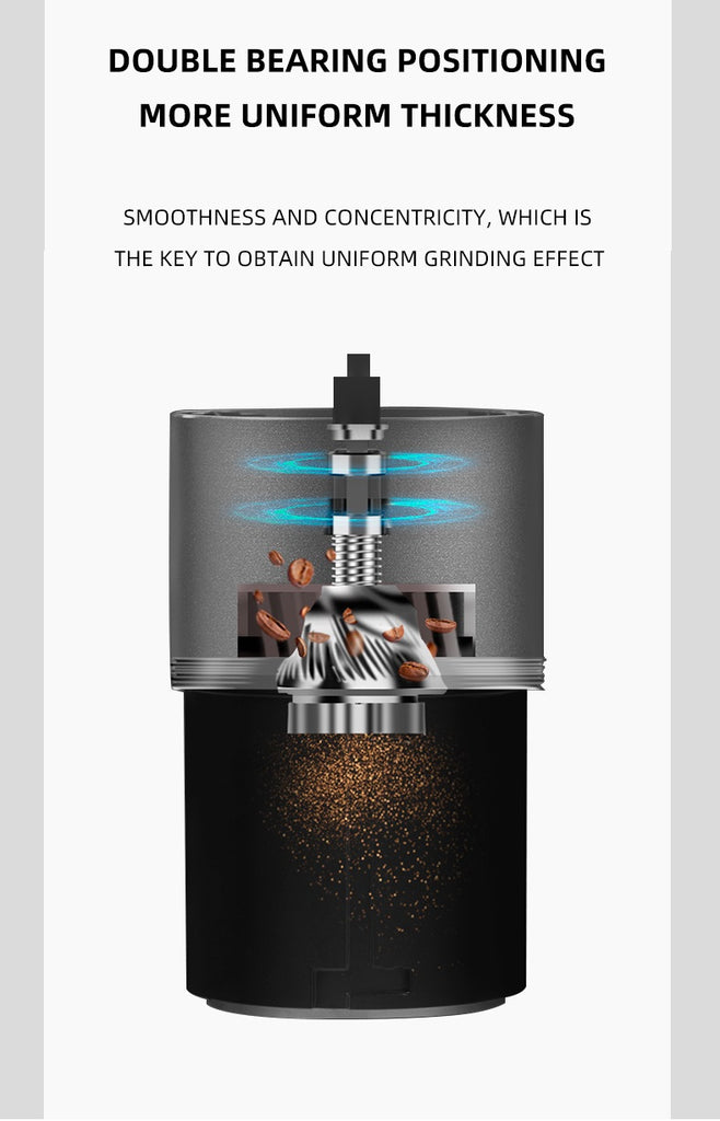 Electric Coffee Bean Grinder Automatic HomeTravel Portable USB Charging