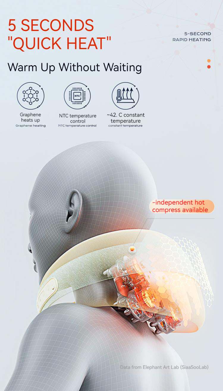 SiaaSoo Cervical spine massager shoulder and neck massager lumbar back neck trapezius muscle massage pillow kneading home gif