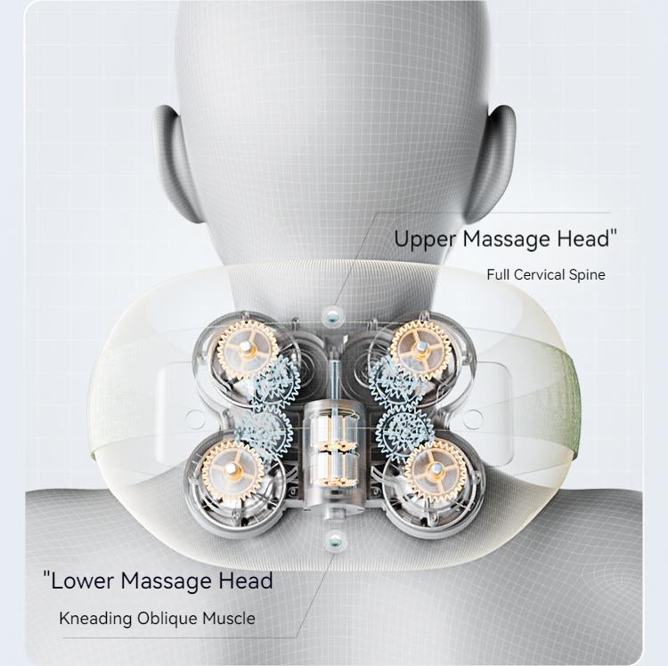 SiaaSoo Cervical spine massager shoulder and neck massager lumbar back neck trapezius muscle massage pillow kneading home gif