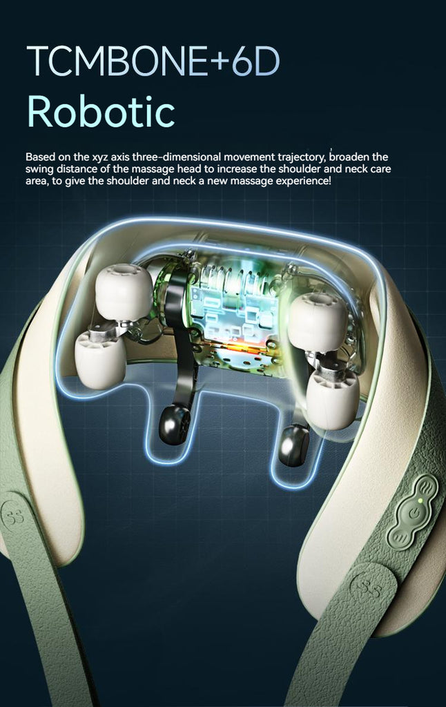 SiaaSoo Shoulder and neck massager cervical spine massager massage shawl oblique muscle neck lumbar back hot compress home