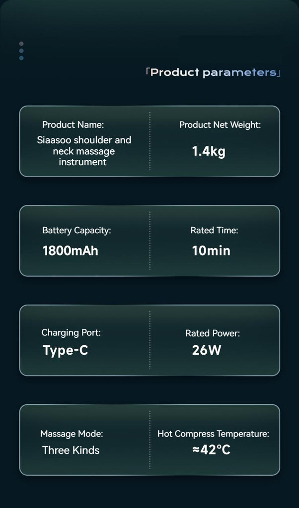 SiaaSoo Shoulder and neck massager cervical spine massager massage shawl oblique muscle neck lumbar back hot compress home