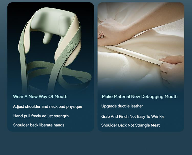 SiaaSoo Shoulder and neck massager cervical spine massager massage shawl oblique muscle neck lumbar back hot compress home