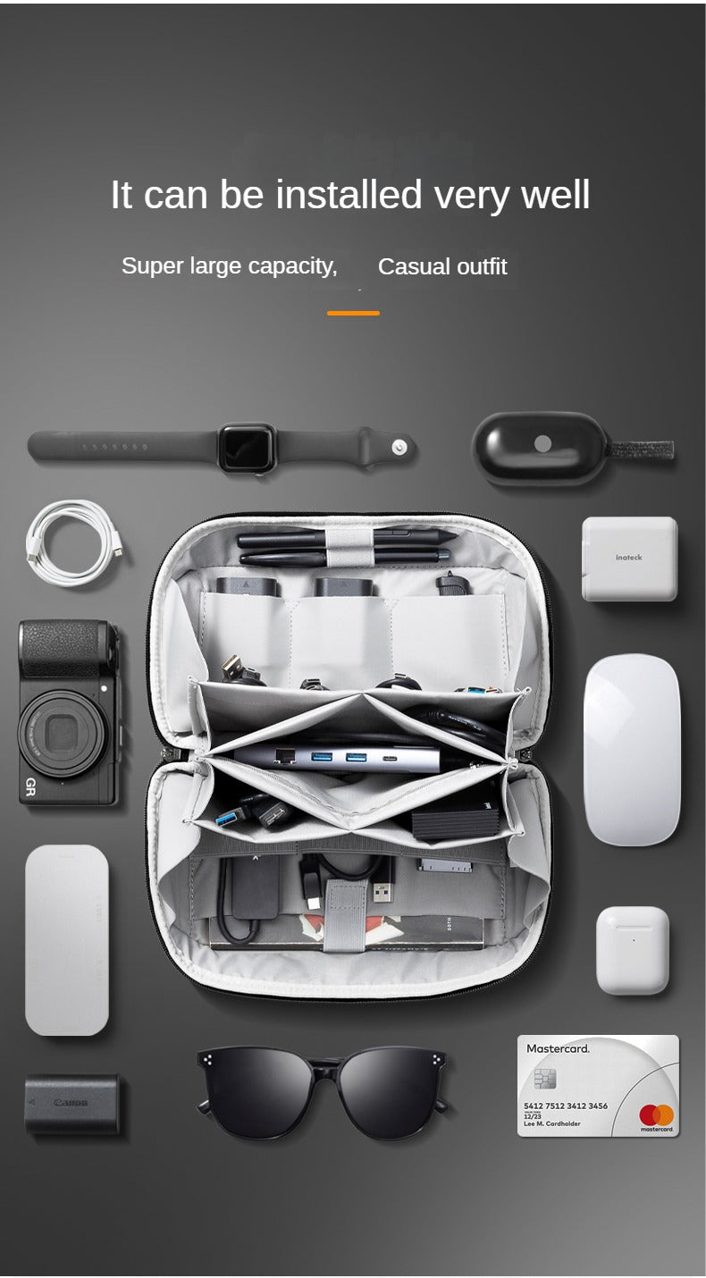 inateck Digital storage pack Data cable Volcano Storage pack Power bank Electronic Device Storage Protection pack Travel pack