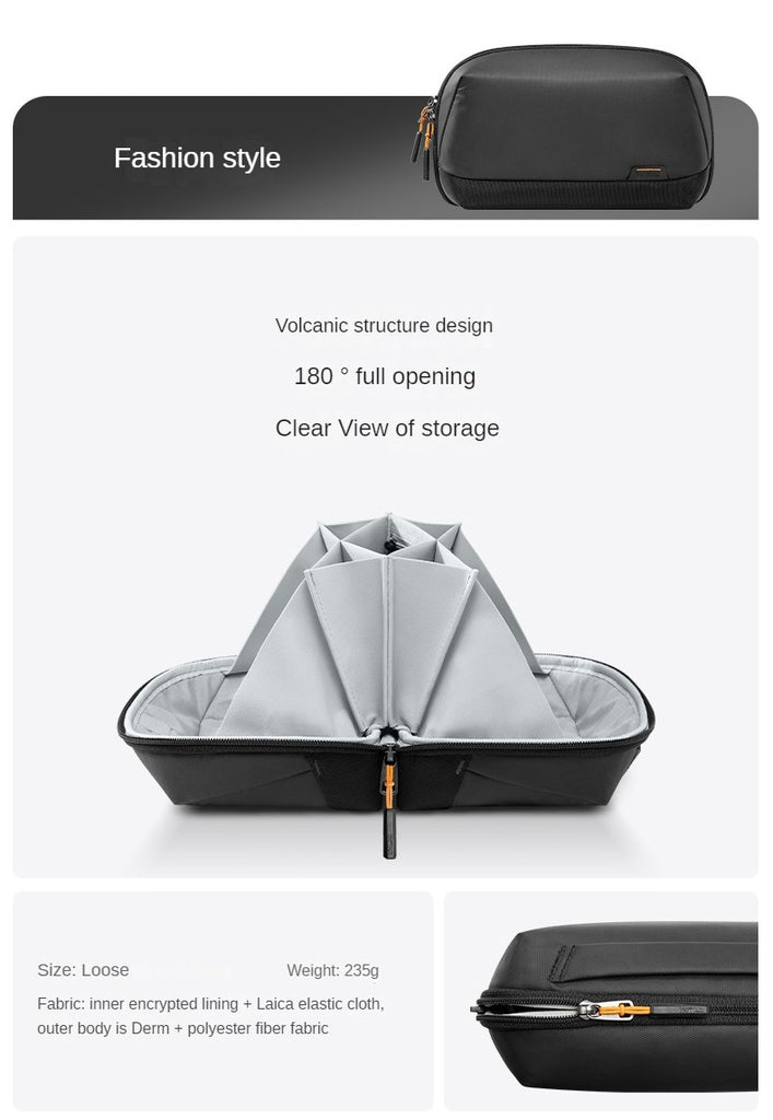 inateck Digital storage pack Data cable Volcano Storage pack Power bank Electronic Device Storage Protection pack Travel pack