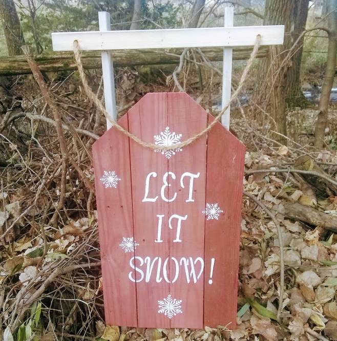 Let It Snow Pallet Sled