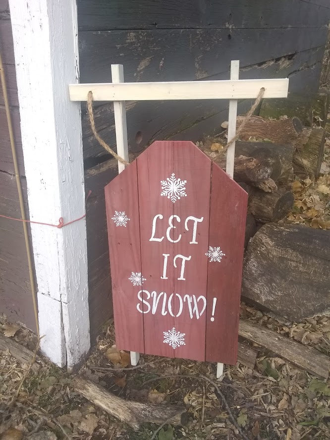 Let It Snow Pallet Sled