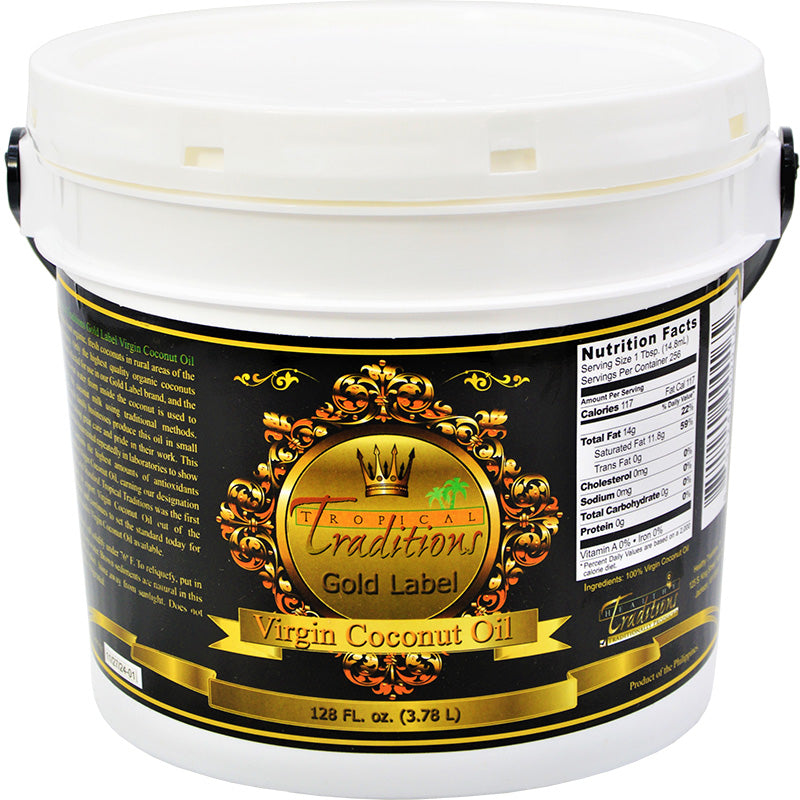 Virgin Coconut Oil - Gold Label - 1 Gallon (3 min) - Wholesale