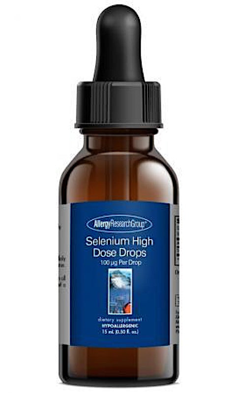 Allergy Research Group, Selenium High Dose Drops 100 mcg Per Drop, 300 Drops