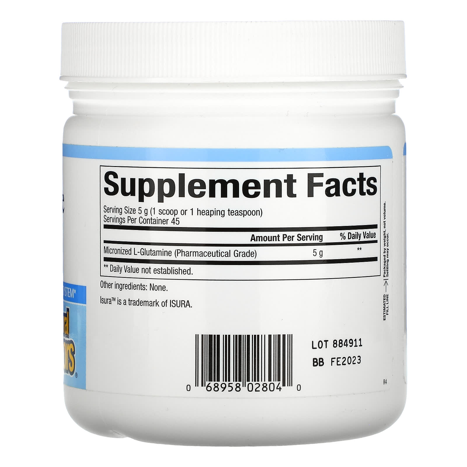 Natural Factors, Micronized L-Glutamine Powder 5,000 mg, 8 Oz powder