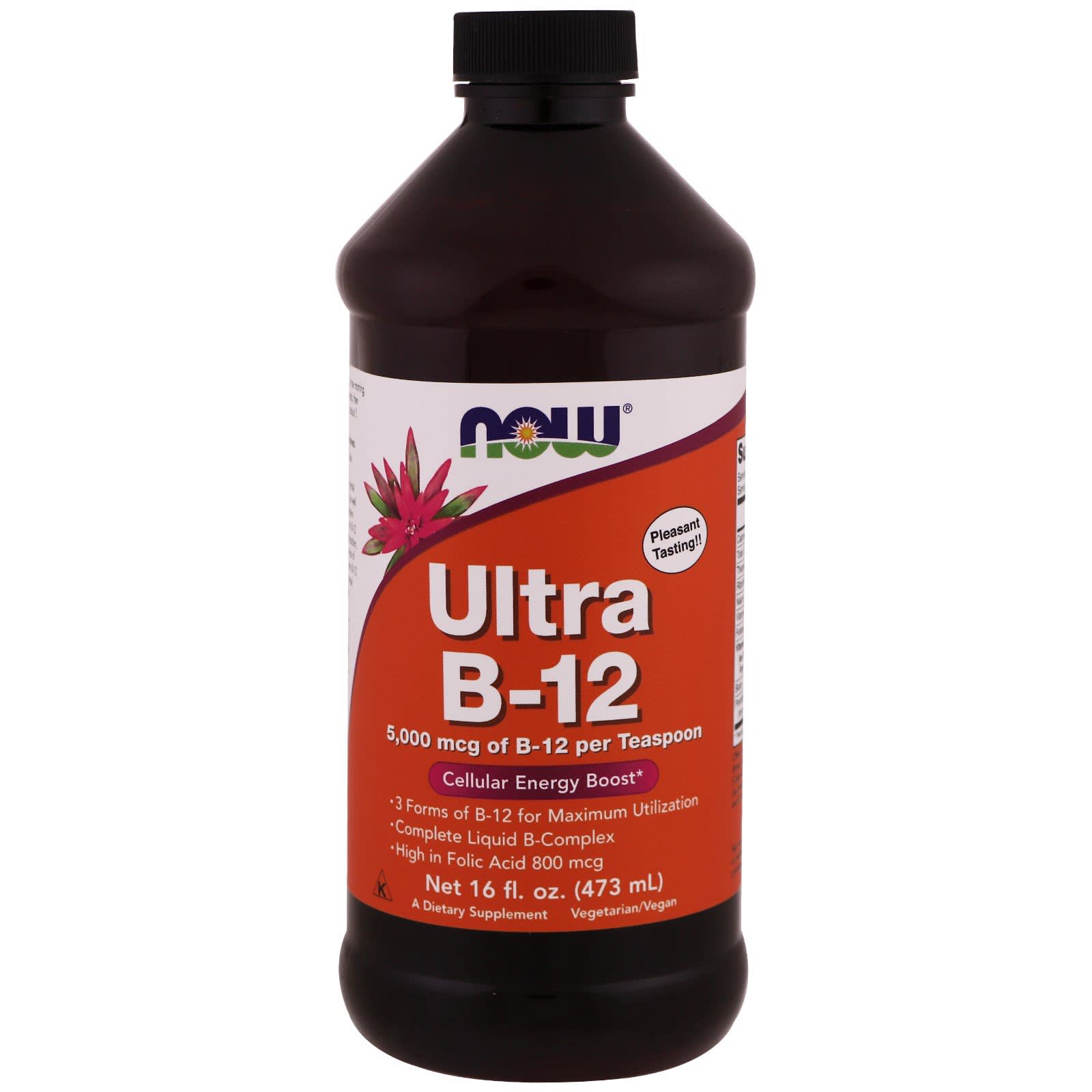 Now Foods, Ultra B-12, 5,000 mcg, 16 fl oz