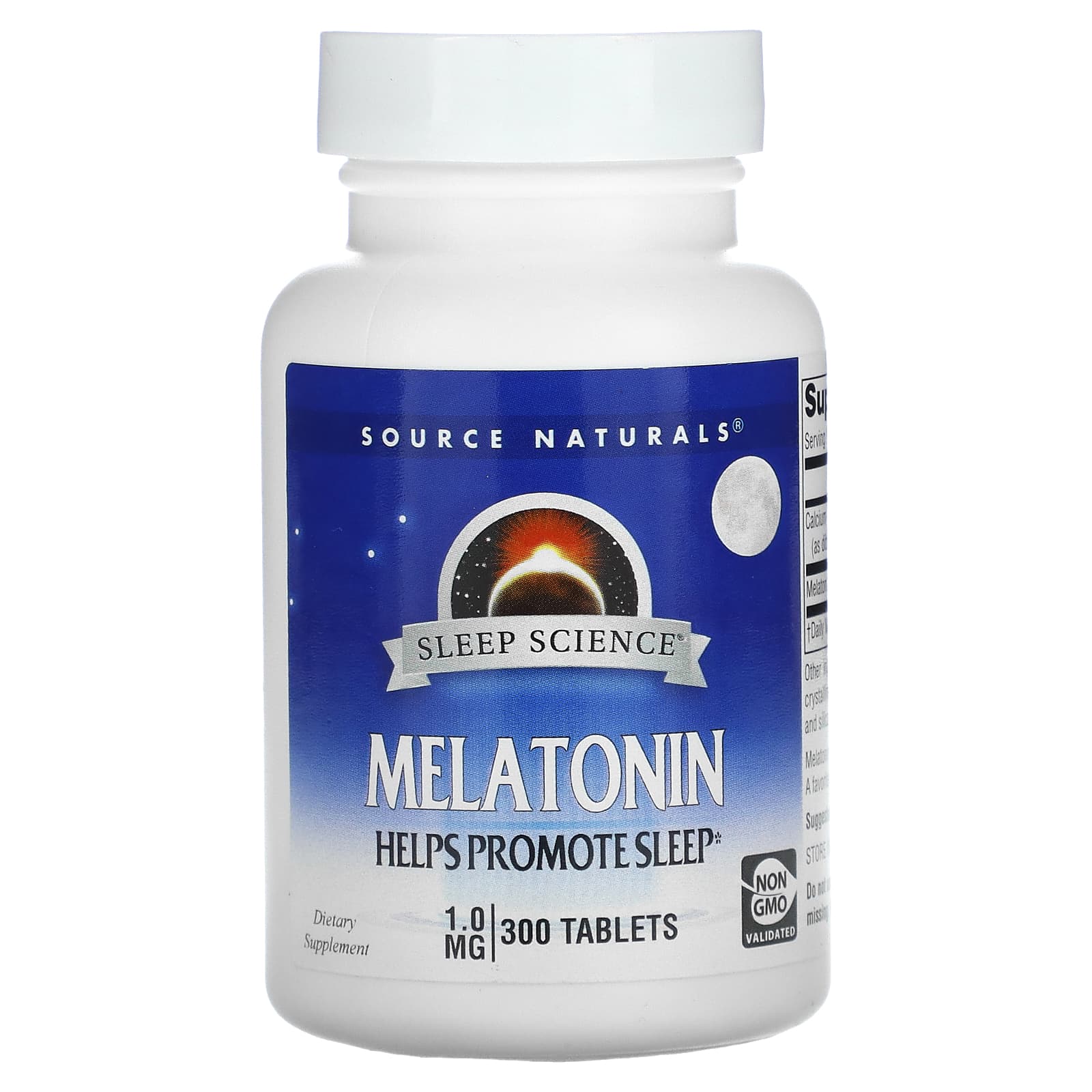 Source Naturals, Sleep Science? Melatonin 1 mg, 300 Tablets