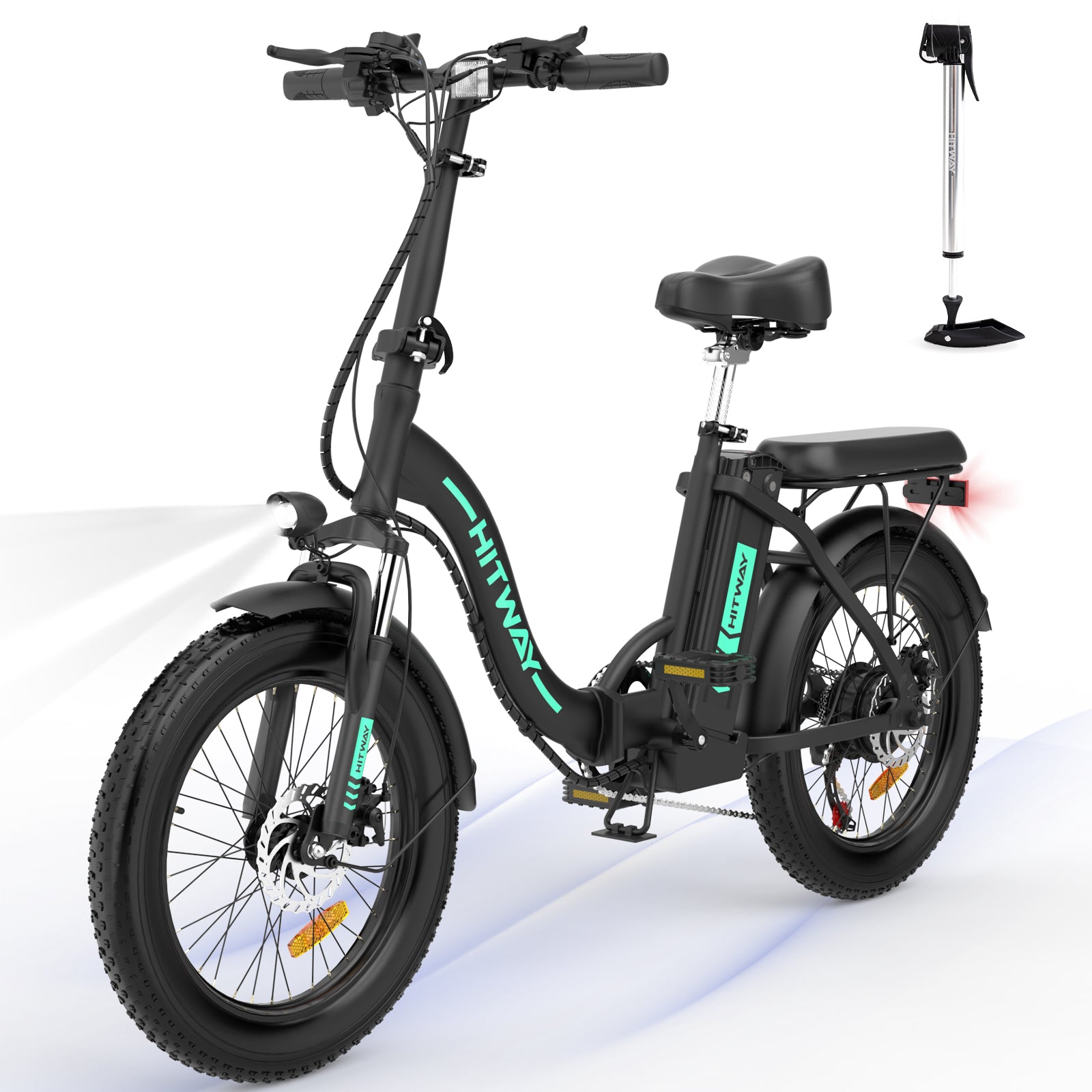 Bicicleta eléctrica de 750 W para adultos, bicicletas eléctricas plegables  de 20 x 4.0 pulgadas con batería extraíble de 48 V y 18 Ah, amortiguador