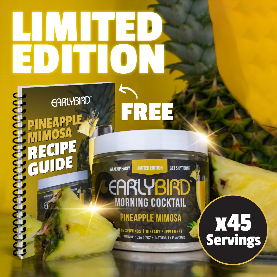 Limited Edition Pineapple Mimosa Morning Cocktail w/ Free Recipe Guide E-Book