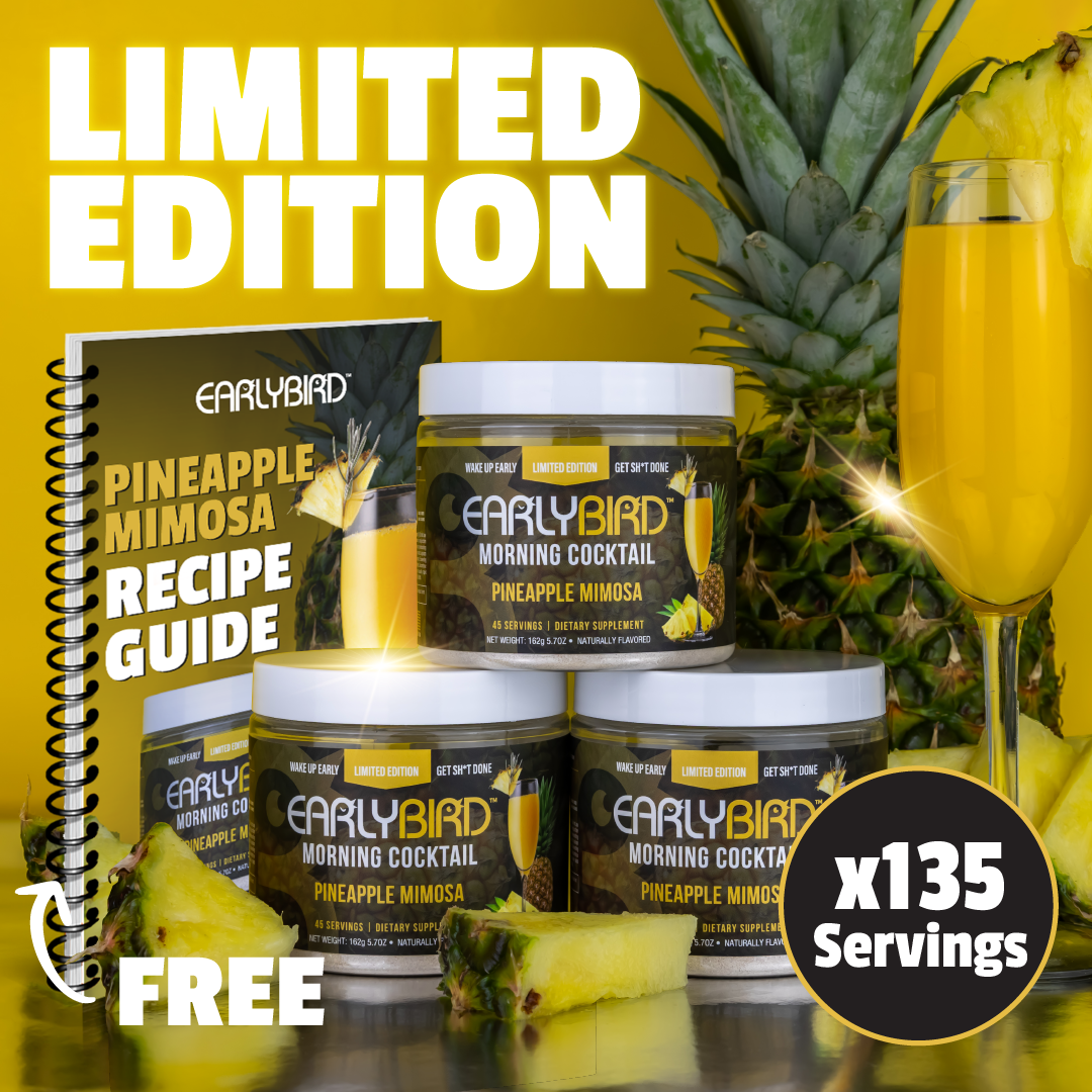 Limited Edition Pineapple Mimosa Morning Cocktail w/ Free Recipe Guide E-Book