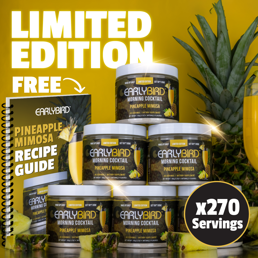 Limited Edition Pineapple Mimosa Morning Cocktail w/ Free Recipe Guide E-Book