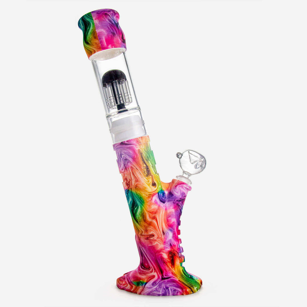 Tilted Silicone Water Pipe