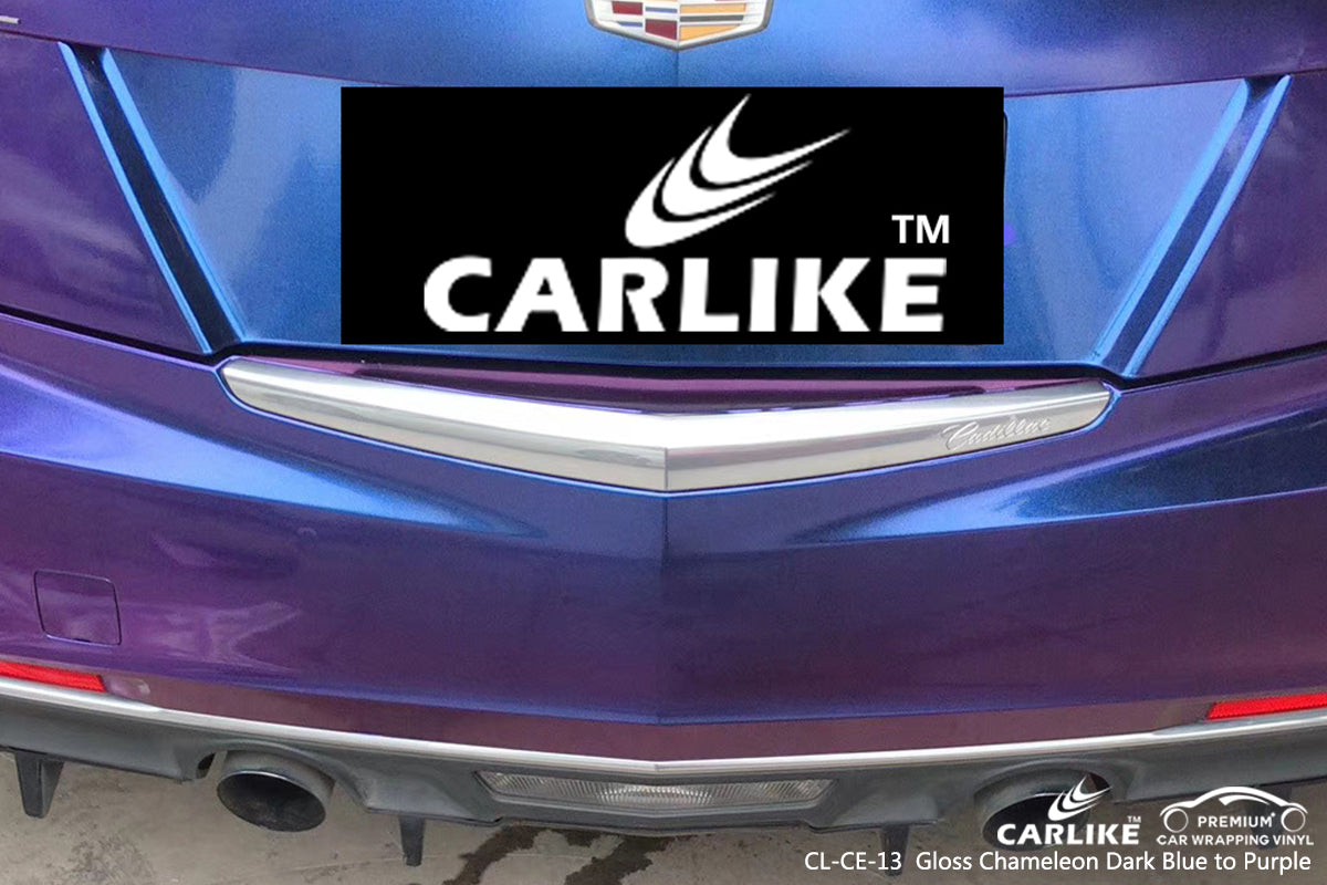 CARLIKE CL-CE-13 gloss chameleon electro metallic blue red vinyl car wrap North Rhine-Westphalia Germany