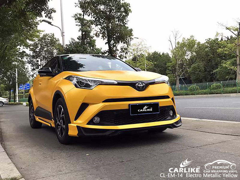 CARLIKE CL-EM-14 matte electro metallic yellow vinyl for toyota