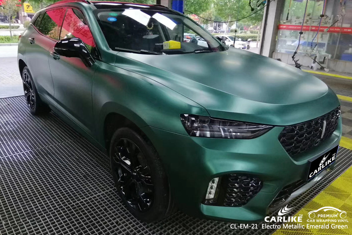 CARLIKE CL-EM-21 emerald green matte electro metallic vinyl wrap car Thuringia Germany